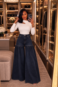 Drama Wide Leg Jeans – SHIPS ON 9/30 - Ultra Wide Leg Denim