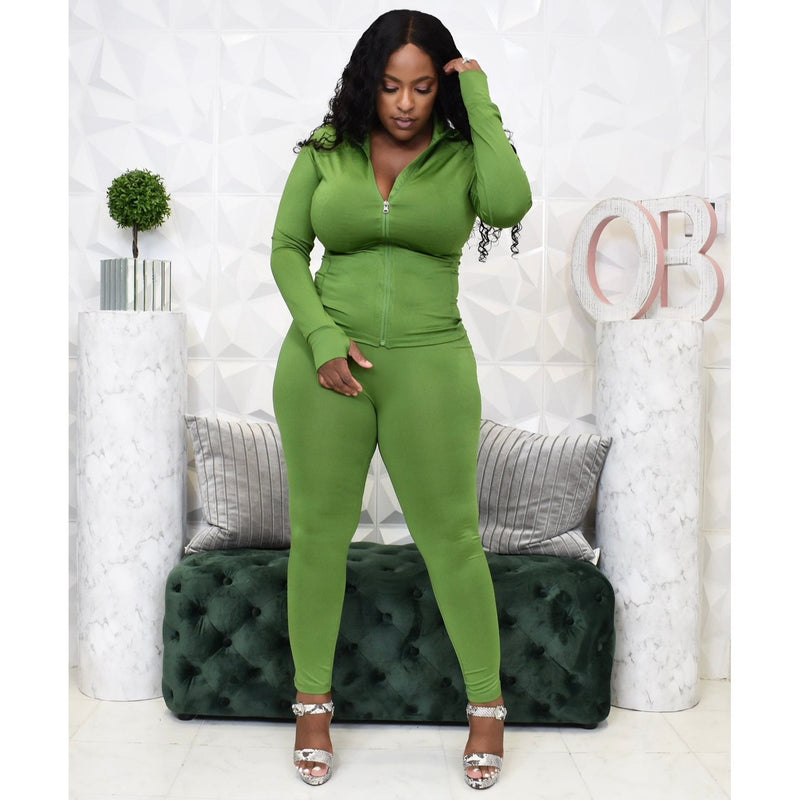 LAVISH JOGGER SET | GREEN