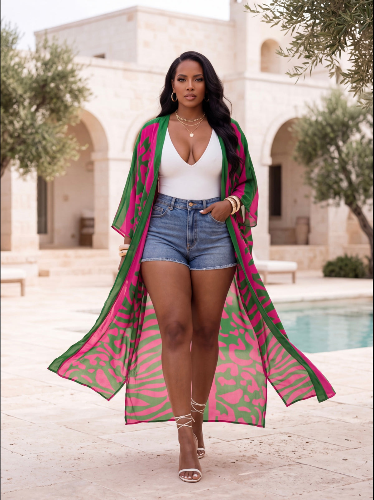 PRETTY IN PINK KIMONO / 8/31