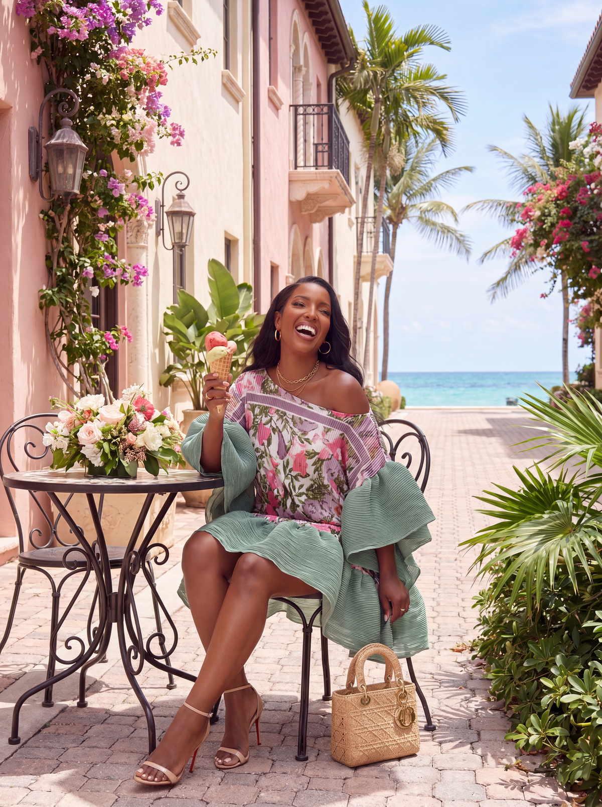 BLOOMING RUFFLE KIMONO TUNIC TOP | SHIPS OUT 6/29