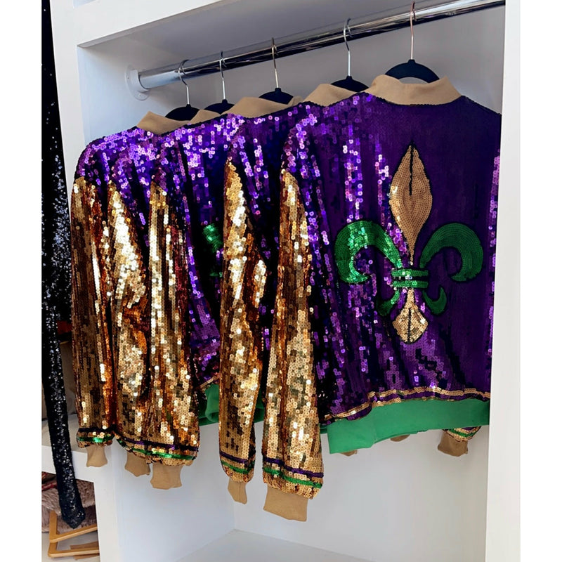 MARDI GRAS SEQUIN JACKET